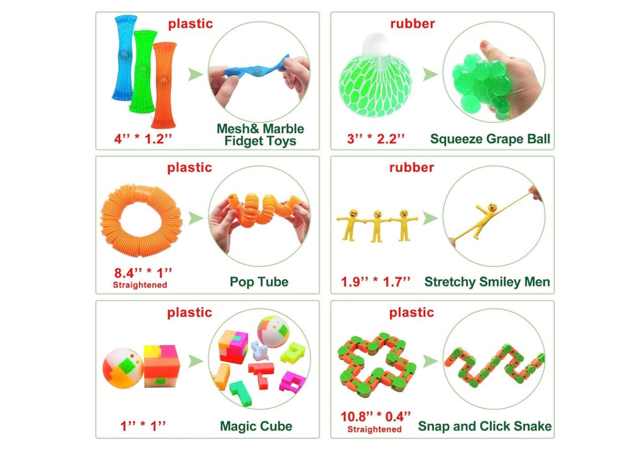 Fidget Toy Set, 35 Pcs Sensory Toy for ADD, OCD, Autistic Children, Adults, Anxiety Autism to Stress Relief and Anti Anxiety with Motion Timer, Perfect for Classroom Reward with Gift Box